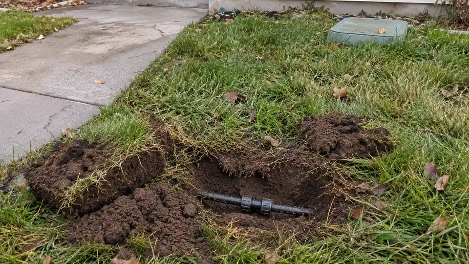 Small targeted turf opening after ground microphone pinpoint and lateral repair