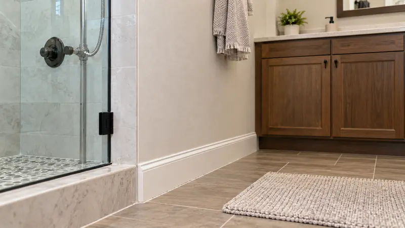 Dry repaired shower supply wall after service