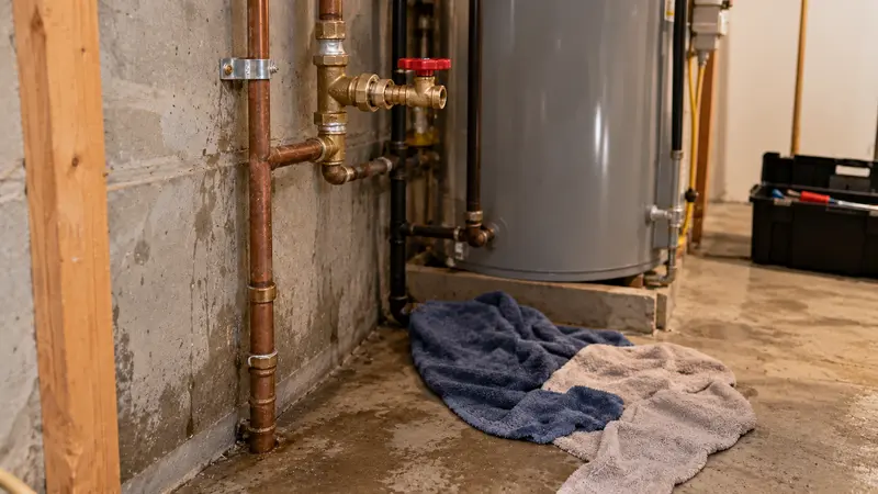 Dry secure fitting after emergency repair